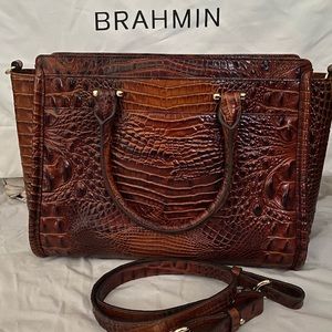 Brahmin Snake Skin Purse w/ Strap